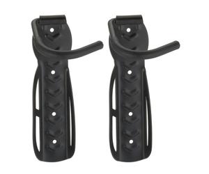 Relaxdays 2 Soportes de bicicleta para pared negro