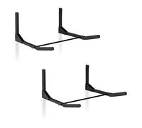 Relaxdays 2 Soportes de Pared para Bicicletas, Plegable, 30 kg, 19,5 x 44 x 47 cm, Negro