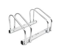 Relaxdays 2 soportes para bicicletas suelo o pared plata