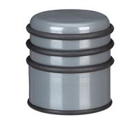 Relaxdays 2 topes de puerta gris oscuro antracita,negro