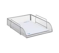 Relaxdays 2 x Bandejas de documentos plata