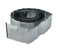 Relaxdays 2 x borde para césped de 10 m de metal plata