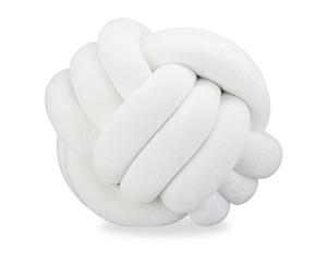 Relaxdays 2 x cojín nudo blanco blanco
