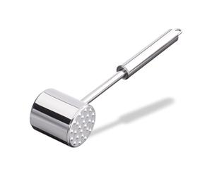 Relaxdays 2 x mazo para carne de acero inoxidable plata