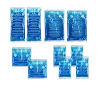Relaxdays 20 almohadillas frío/calor, azules | Apto para microondas, compresas refrigerantes de gel, bolsas refrigerantes