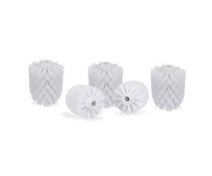 Relaxdays 20 Cepillos recambio escobilla WC blanco blanco