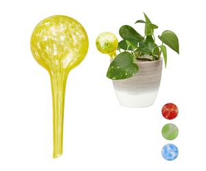 Relaxdays 20 globos riego para plantas amarillos amarillo,transparente