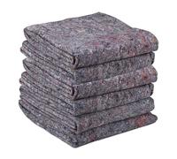 Relaxdays 24 Mantas de mudanza, Mantas de Vlies, 150 x 200 cm, Mantas de Transporte, Protectoras, Color Gris, en Set