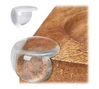 Relaxdays 24 Protectores para Esquinas y Bordes, Set, Protección para Muebles, PVC, Antigolpes, Transparente