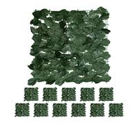 Relaxdays 24x Pantalla de hiedra verde oscuro