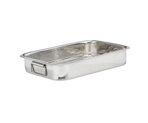 Relaxdays 2x asador con rejilla, L plata