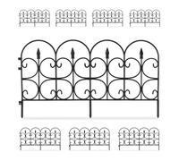 Relaxdays 2x Bordes de jardín de plástico negro