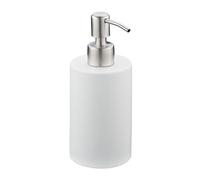 Relaxdays 2x dispensadores jabón redondos, blancos blanco,plata