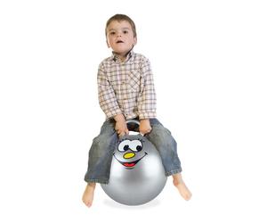 Relaxdays 2x pelotas saltarinas para niños gris gris
