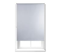 Relaxdays 3 estores opacos blancos de 120 x 160 cm blanco,plata