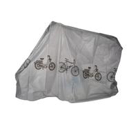 Relaxdays 3 fundas para bicicleta de plástico gris marrón oscuro,gris