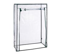 Relaxdays 3 invernaderos para tomates con PVC verde oscuro,transparente