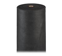 Relaxdays 3 Mallas Antihierbas 150 g/m² Permeables y Resistentes a los Rayos UV, Polipropileno, 50 m c/u, Negro