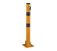 Relaxdays 3 postes de bloqueo amarillos-negros amarillo,negro
