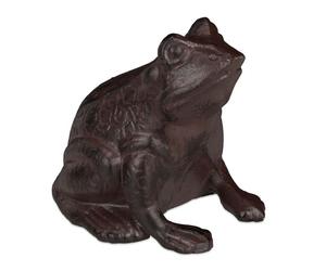 Relaxdays 3 Ranas decorativas para jardín y balcón marrón