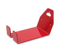 Relaxdays 3 soportes bicicleta pared eje pedal rojo