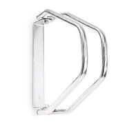 Relaxdays 3 Soportes Bicicletas Pared, Portabicicletas, Aparca Bicis, Ajustables, 32,5x9x28,5cm, Acero Galvanizado, Plateado