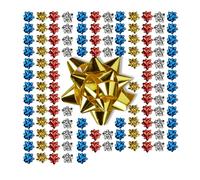 Relaxdays 300 lazos regalo multicolores adhesivos azul,oro,rojo
