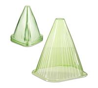 Relaxdays Verde Claro en Juego Unidades Sombreros contra Caracoles Set 32, Protección para Plantas, 22x19x19 cm, Campanas Protectoras PVC