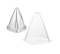 Relaxdays 32 sombreros para plantas transparentes transparente