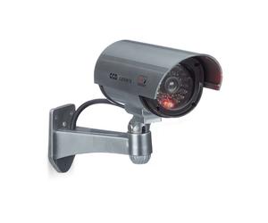 Relaxdays 4 cámaras de vigilancia falsas gris