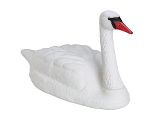 Relaxdays 4 cisnes para estanque tamaño XXL blanco