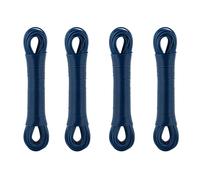 Relaxdays 4 cuerdas tendedero de 30 m PVC y acero azul oscuro