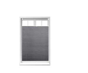 Relaxdays 4 estores plisados grises 100 x 130 cm gris