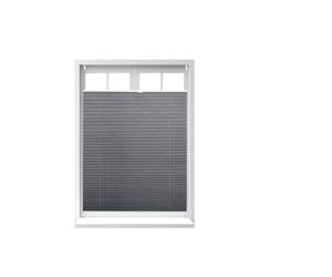 Relaxdays 4 estores plisados grises 90 x 130 cm gris