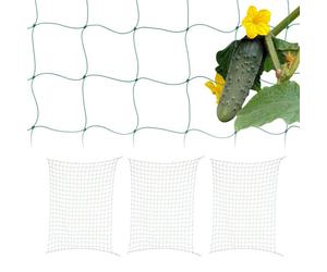 Relaxdays 4 redes plantas trepadoras 200 x 350 cm verde