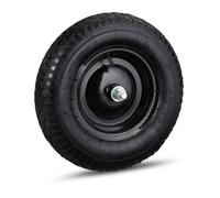 Relaxdays 4 ruedas carretilla 4.80 4.00-8 con eje negro