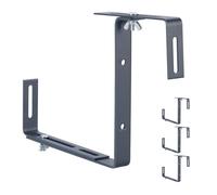 Relaxdays 4 soportes ajustables para jardineras antracita