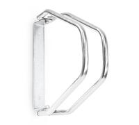 Relaxdays 4 Soportes Bicicletas Pared, Portabicicletas, Aparca Bicis, Ajustables, 32,5x9x28,5cm, Acero Galvanizado, Plateado