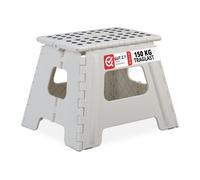 Relaxdays 4 taburetes plegables blancos blanco,negro