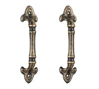 Relaxdays 4 Tiradores de muebles vintage bronce oro,negro