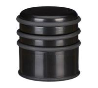 Relaxdays 4 topes de puerta negros negro