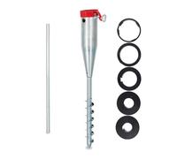 Relaxdays 4 x casquillo para sombrilla 25 - 55 mm rojo,negro,plata