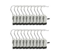Relaxdays 40 x pinzas giratorias para botas negro,plata