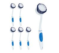 Relaxdays 48 cepillos para fregar blanco,azul,azul oscuro