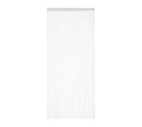 Relaxdays 5 Cortinas de Hilos, para Cortar, con Pasador, para Puertas y Ventanas, 90 x 245 cm, Blanco