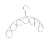 Relaxdays 5 Perchas de accesorios con 7 colgadores plata,gris