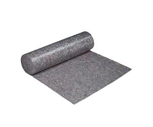 Relaxdays 5 Vellones de Pintor, Cubre Suelos, 1 m x 50 m = 50m², Antideslizante, Impermeable, 220g/m², Gris