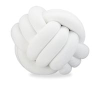 Relaxdays 5 x cojín nudo blanco blanco