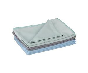 Relaxdays 6 Bayetas de Microfibra, 40x60 cm, Paños Absorbentes Multiusos, Lavables, Cocina, Baño, Coche, Multicolor