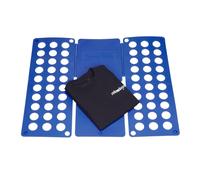 Relaxdays 6 dobladores de ropa de 2da generación azul oscuro